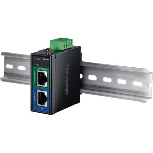 TRENDnet TI-IG90 95W Industrial Gigabit PoE++ Injector, IP50 rating, DIN-rail or wall mount